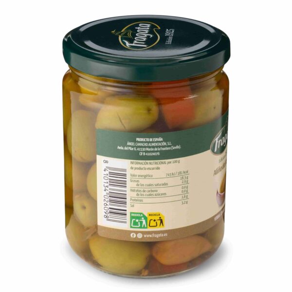 Cracked whole green Verdial olives marinated "Grandfather's style" - Image 2