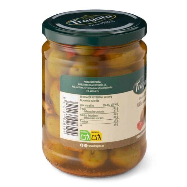 Cracked whole green Verdial olives marinated "Andalusian style" - Image 2